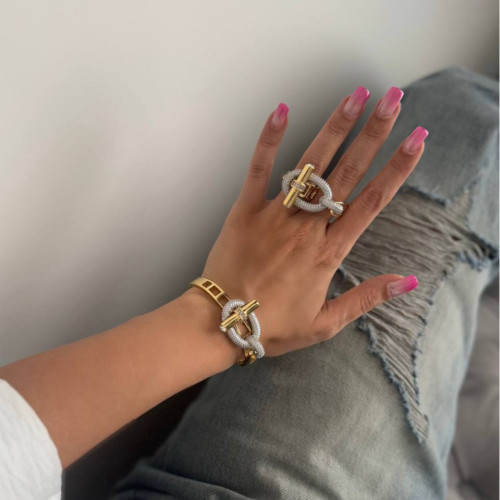 ست بنگل و انگشتر هرمس sp25-rb-0001