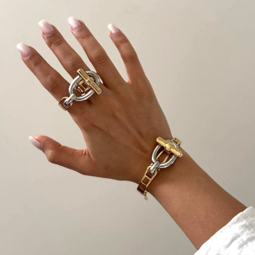 ست بنگل و انگشتر هرمس sp25-rb-0002