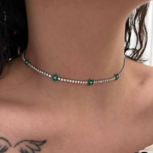گردنبند طوق جواهری ag25-ne-0002