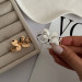 انگشتر گل طرح طلا ag25-ri-0056